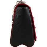 Louis Vuitton Noir Epi Leather Studded Twist MM Crossbody Bag