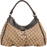 Gucci Monogram GG Canvas Abbey D-Ring Hobo Shoulder Bag