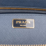 Prada Blue Saffiano Leather Galleria Handbag
