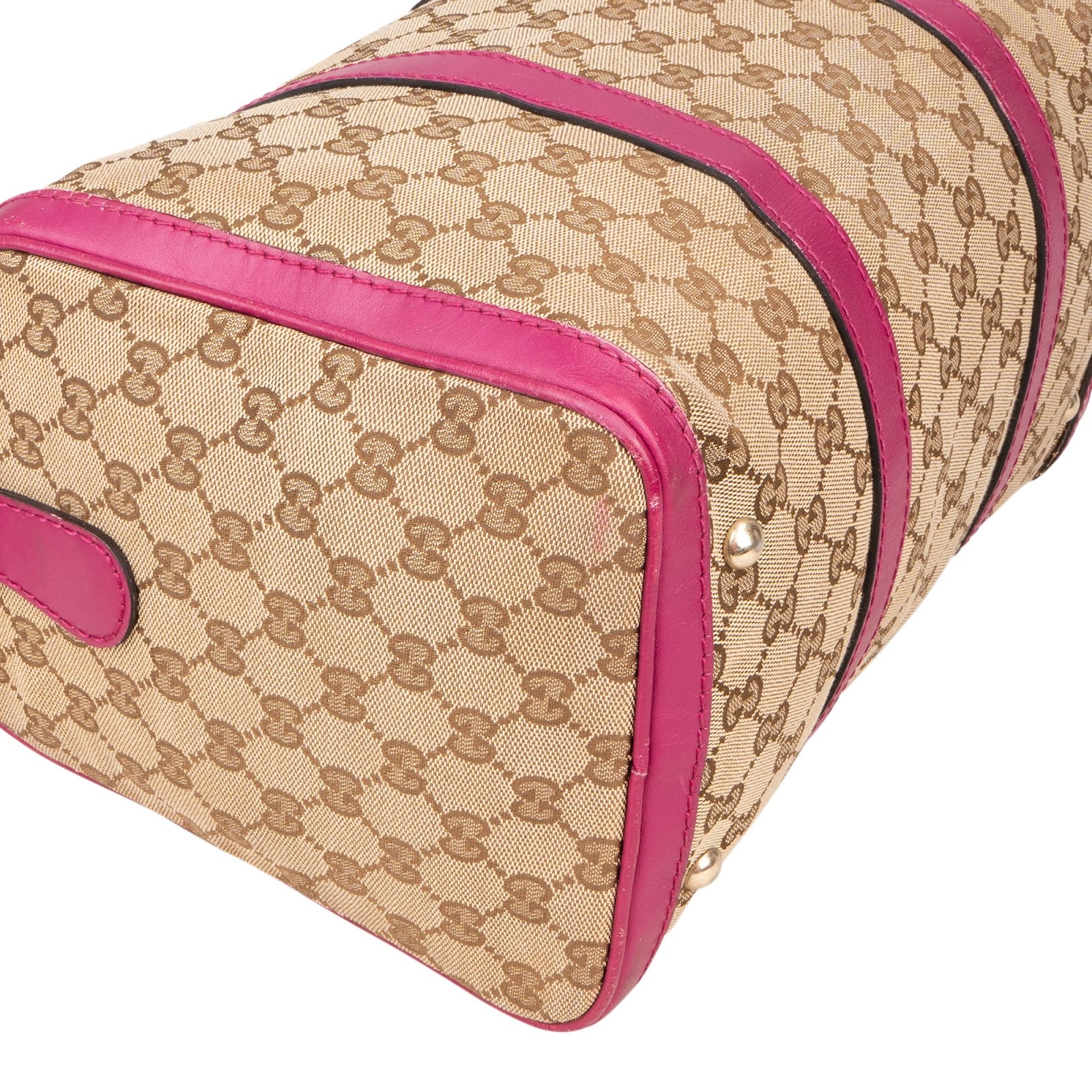 Gucci Monogram GG Boston Handbag - vintageandkickz