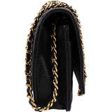 Chanel Quilted Caviar Leather CC Wallet On Chain Crossbody Bag