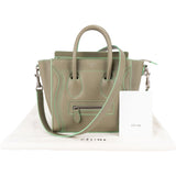 Céline Bicolor Leather Luggage Handbag