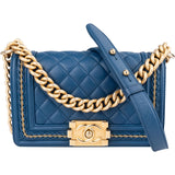 Chanel Quilted Lambskin Braided Boy Single Flap Crossbody Bag xx neuwertig - vintageandkickz
