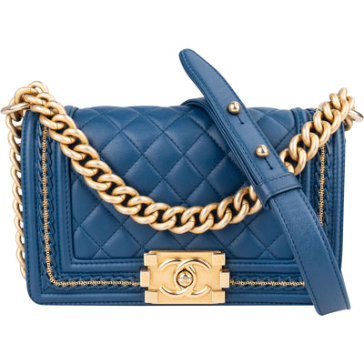 Chanel Quilted Lambskin Braided Boy Single Flap Crossbody Bag xx neuwertig - vintageandkickz