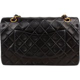 Chanel Quilted Lambskin 24K Gold Medium Double Flap Shoulder Bag