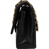 Chanel Quilted Lambskin 24K Gold Medium Double Flap Shoulder Bag