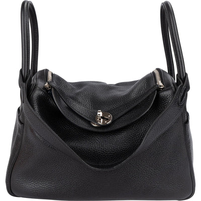 Hermès Clemence Leather Lindy 30 Handbag
