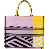 Christian Dior Embroidered Canvas D-Jungle Pop Book Tote Handbag