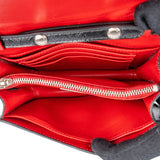 Prada Saffiano Vernice Leather Small Flap Crossbody Bag