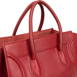 Celine Drummed Calfskin Phantom Handbag