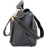 Loewe Grained Tricolor Leather Puzzle Handbag
