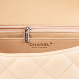 Chanel Quilted Lambskin Palladium Jumbo Single Flap Crossbody Bag