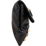 Balenciaga Black Leather City Clutch Bag