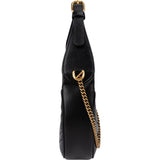 Gucci Matelassé Leather GG Marmont Half-Moon Mini Crossbody Shoulder Bag