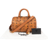 MCM Monogram Visetos Small Boston Crossbody Handbag