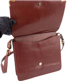 Cartier Must de Cartier Bordeaux Leather Messenger Crossbody Bag