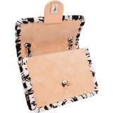 Chanel Stitching Suede Mini Rectangular Single Flap Crossbody Bag