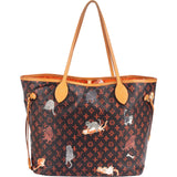 Louis Vuitton Limited Monogram Catogram Neverfull MM Shoulder Bag