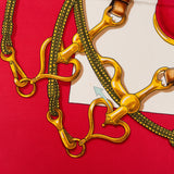 Hermès Festina Silk 90 Scarf Tuch
