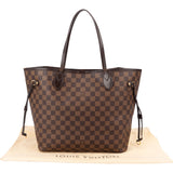 Louis Vuitton Monogram Damier Ebene Canvas Neverfull MM Shoulder Bag