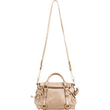 Miu Miu Vitello Lux Leather Bow Small Satchel Handbag