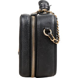 Chanel Caviar Leather Filigree Vanity Case Crossbody Bag