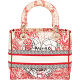 Christian Dior Embroidered Canvas D-Lite D-Royaume d`Amour Handbag
