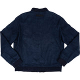 Zegna Oasi Lino Navy Denim Style Bomber Jacket (52 / L)