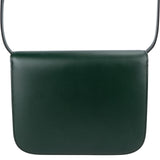Celine Classic Dark Green Boxcalf Leather Medium Box Crossbody Bag