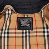 Burberry Black Cotton Trench Coat (M)