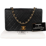 Chanel Quilted Lambskin 24K Gold Turnlock Single Flap Crossbody Bag - vintageandkickz