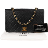 Chanel Quilted Lambskin 24K Gold Turnlock Single Flap Crossbody Bag - vintageandkickz