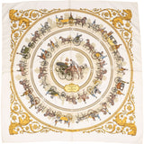 Hermès La Promenade de Longchamps Silk Carre 90 Scarf Tuch