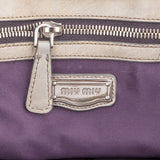 Miu Miu Vitello Lux Coffer Hobo Handbag