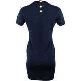 Chanel Navy Cotton Knitted Short Sleeve Dress (D38 / FR40)