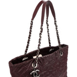 Chanel Burgundy Quilted Iridescent Calfskin Gabrielle Shoulder Bag