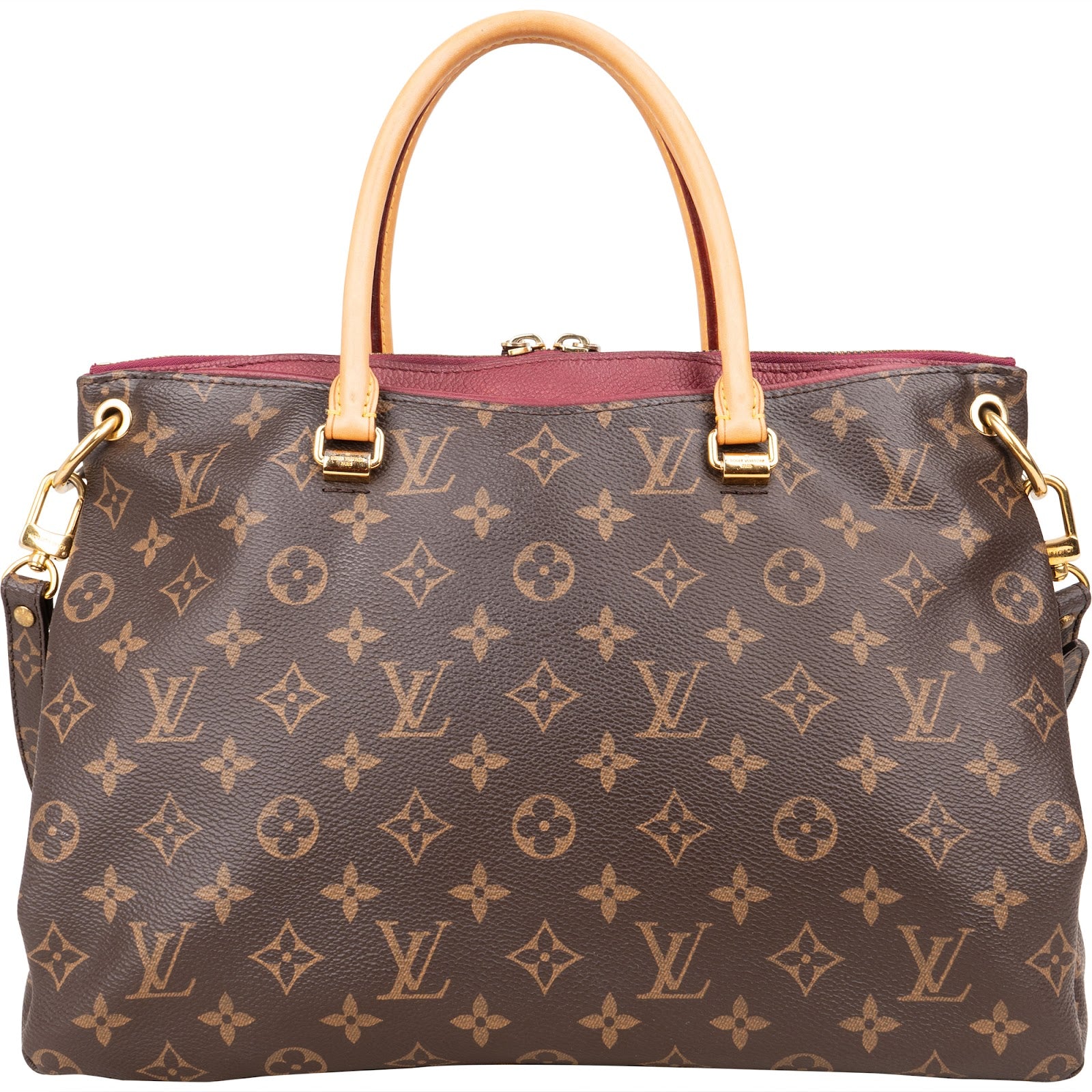 Louis Vuitton Monogram Canvas Pallas MM Handbag - vintageandkickz