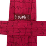 Hermès EuroPCR 2005 Eiffel Tower EKG  Print Silk Tie Krawatte