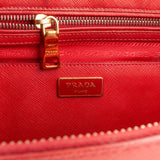 Prada Rouge Saffiano Leather Galleria Handbag