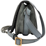 Chloé Suede Woven Leather Mini Marcie Saddle Crossbody Bag
