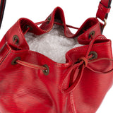 Louis Vuitton Red Epi Leather Sac Noé Grande Shoulder Bag