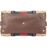 Gucci Monogram GG Canvas Bella Bamboo Tassel Tote Handbag