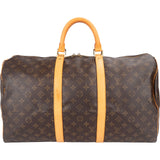 Louis Vuitton Monogram Canvas Keepall 50 Travel Bag
