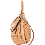 Miu Miu Matelassé Nappa Leather Hobo Handbag - vintageandkickz