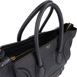 Céline Grained Calfskin Luggage Handbag