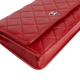Chanel Quilted Lambskin Wallet on Chain Crossbody Bag - vintageandkickz