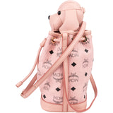 MCM Monogram Visetos Puppy Mini Drawstring Crossbody Bag