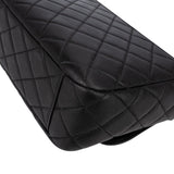 Chanel Quilted Leather Palladium Messenger Shoulder Bag