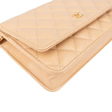 Chanel Quilted Caviar Leather Wallet On Chain Crossbody Bag