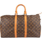 Louis Vuitton Monogram Canvas Keepall 45 Travel Bag - vintageandkickz